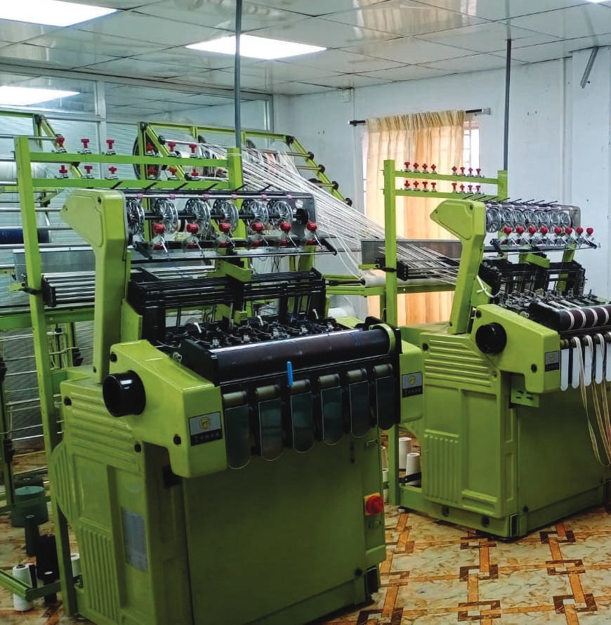 Narrow fabric production