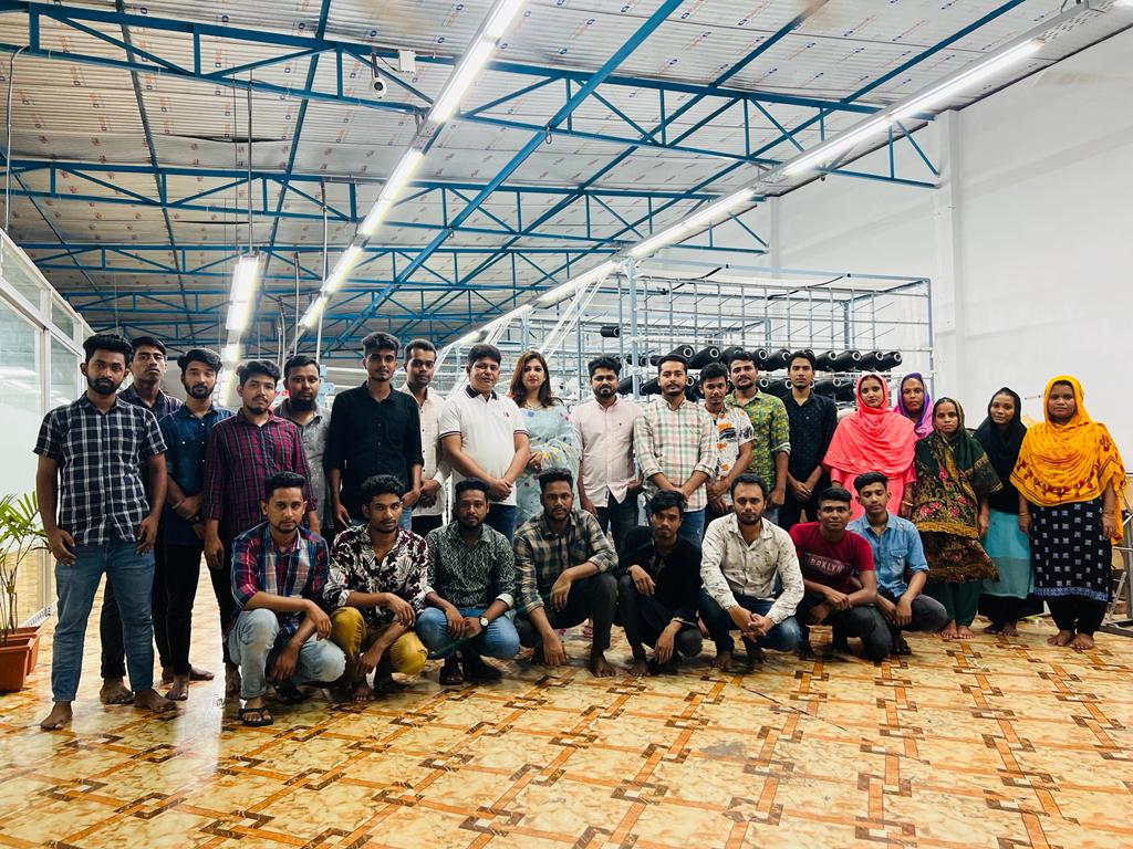 The Turjo Tex team at the Gazipur factory